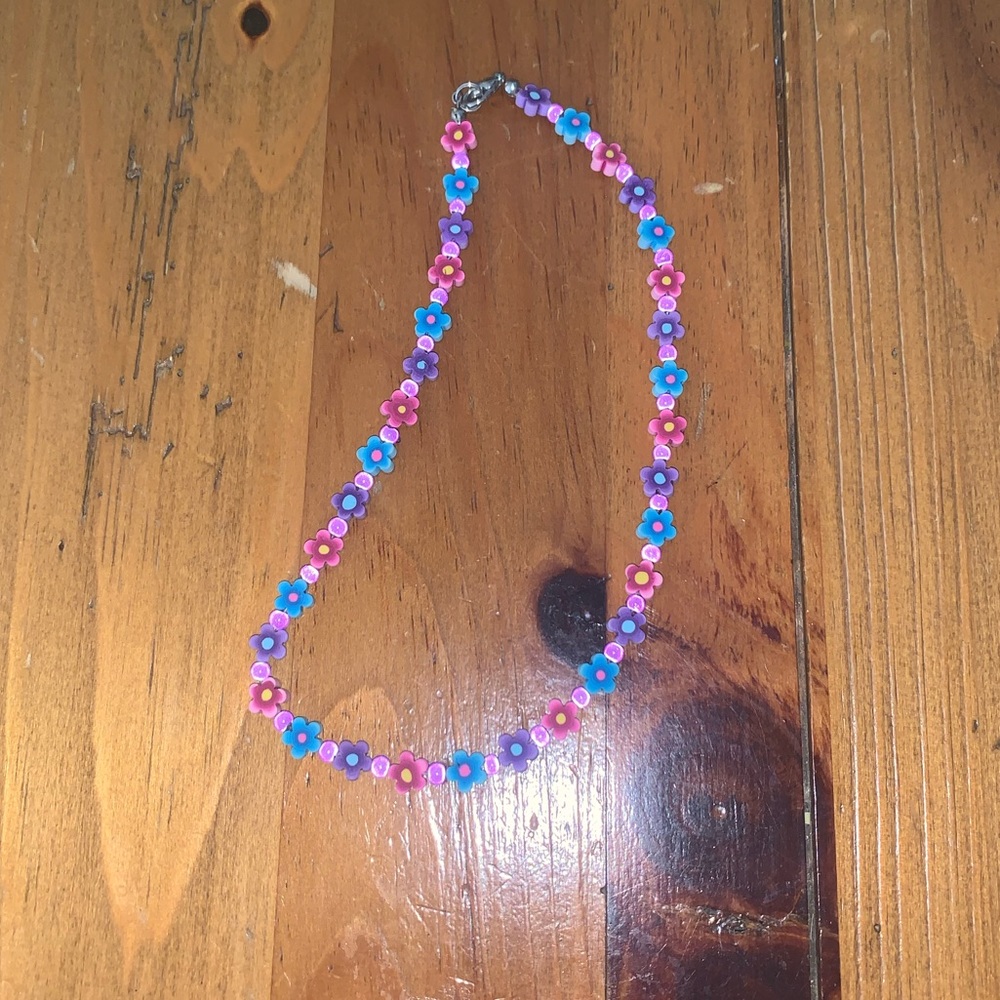 Girls Flower Choker Necklace